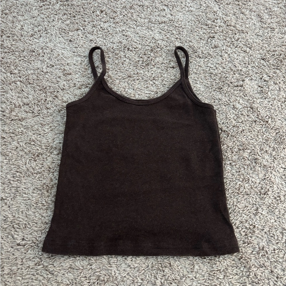 Brandy Melville Black Fitted Sleeveless Camisole